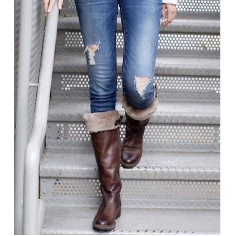 Frye Mara Tall Shearling Boots